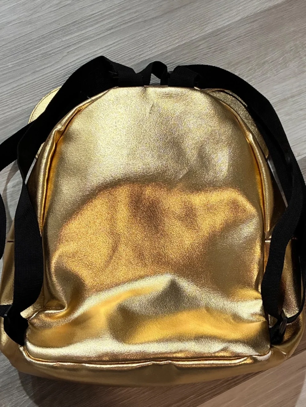 Gold Mickey Mouse mini backpack